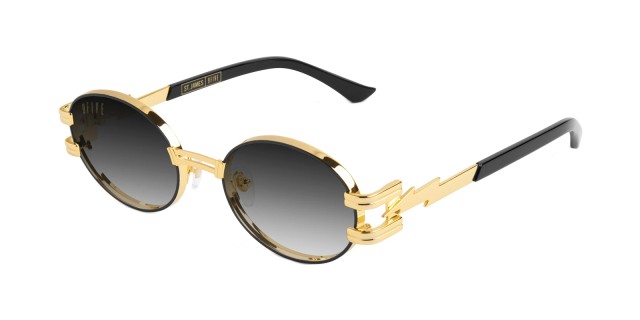 ⚡9FIVE St. James Bolt⚡ Black & 24K Gold 52mm