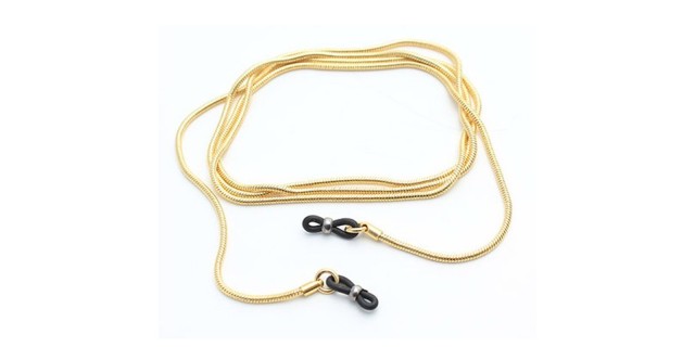 Valrose ME108 Round Snake Gold Metal Chain