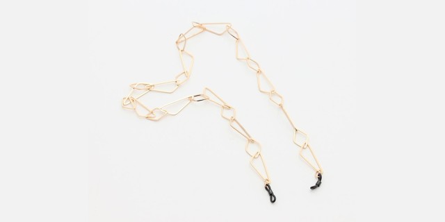 Valrose ME166 Metal Geometric Gold Chain